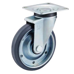 Silent Caster Swivel Wheel Plate Type (SJF-100NR-G) 