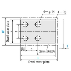 Shim for Cam Dwell Wear Plates (SPCSP150-130-0.1) 