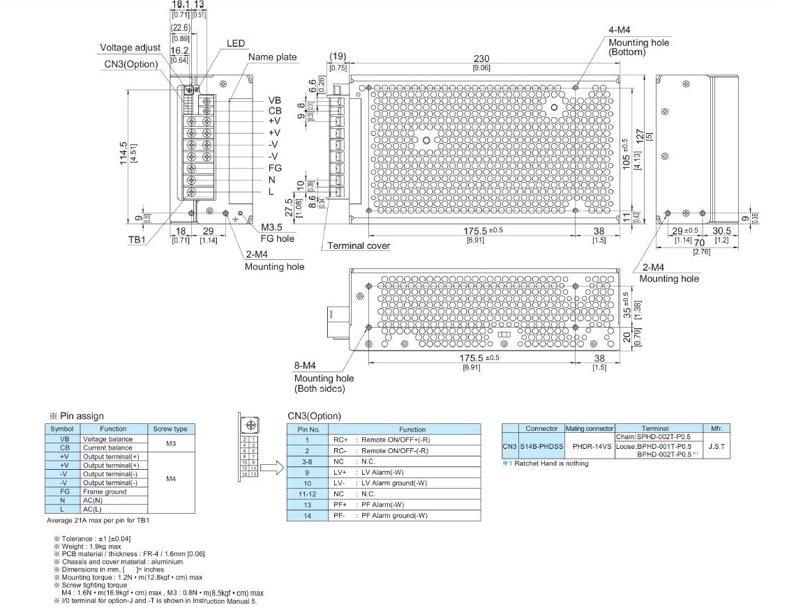 ADA750F Model 750W Single Output 