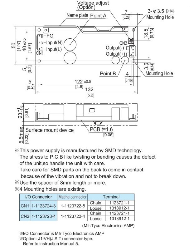 LGA50A Model 50W Single Output 