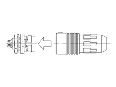 Lock structural diagram - push-pull type (single-action lock)