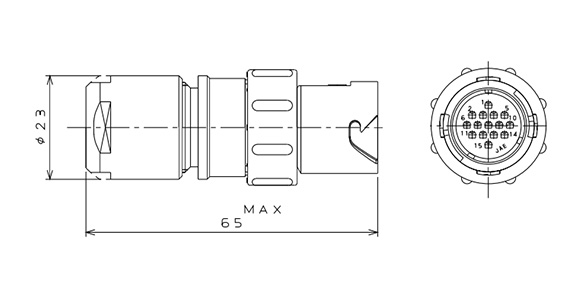 Dimensional drawing (JN1HW15PL)