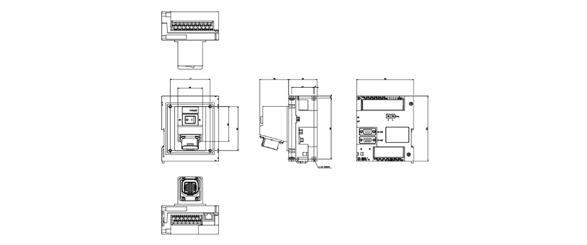 GT16H-CNB-42S dimensional drawing