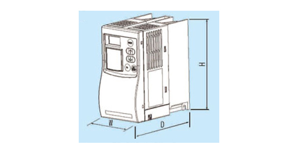 Dimensional drawing of FR-BU2-55K, FR-BU2-H7.5K to H75K