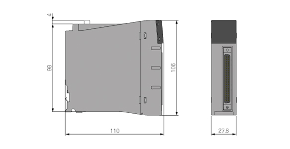 Dimensional drawing of RY41PT2H (Unit: mm)