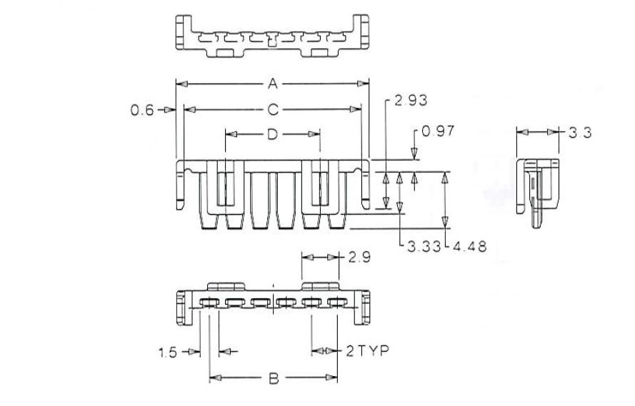 2.0 mm Pitch Wire-to-Board, Wire-to-Wire Retainer 