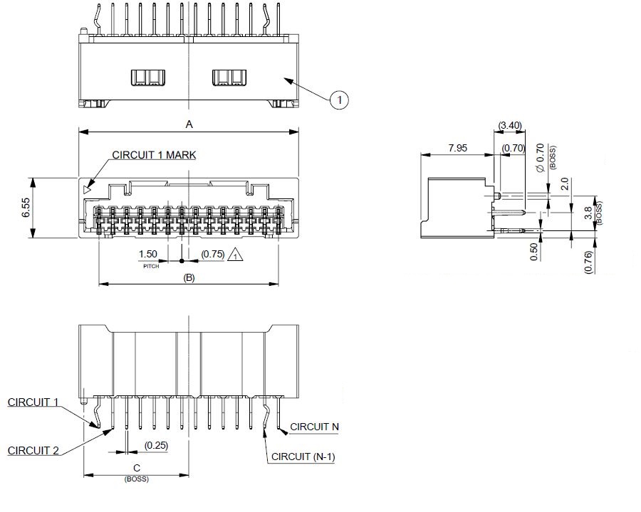 CLIK-Mate? Wire-to-Board Straight Type (503159) 