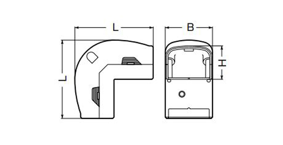 Cable Raceway Accessories: Outer Corner Bracket for Duct: Related images