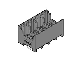 Socket Connector for PCBs (4 Socket Type)