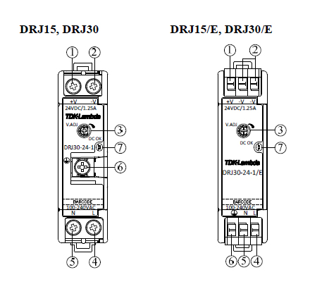 DIN Rail Power Supply, DRJ Series 