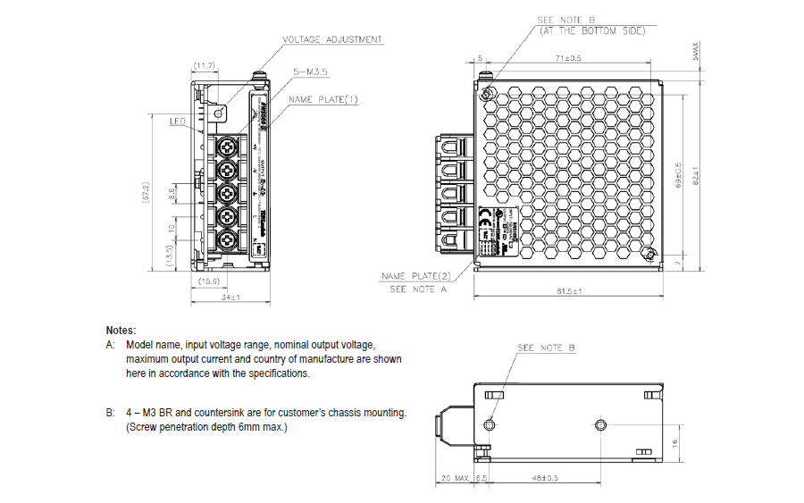 Unit Type Power Supply, RWS-B Series 