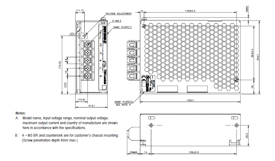 Unit Type Power Supply, RWS-B Series 