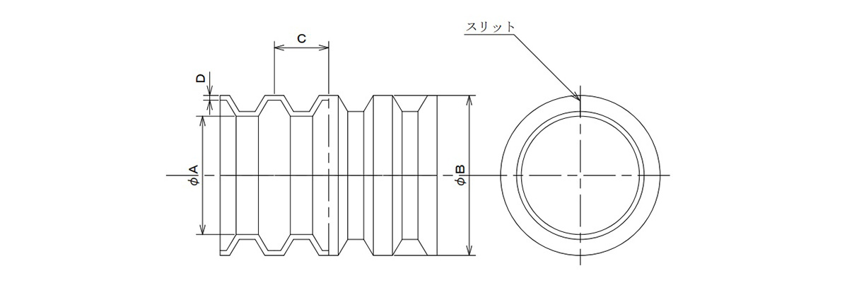 Dimensional drawing of KCT-10-10