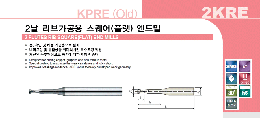 Rib Square End Mill [2KRE]:Related Products