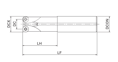 Selection support 1 of Phoenix series, insert for round insert cutter