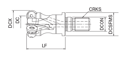 Selection support 6 of Phoenix series, insert for round insert cutter