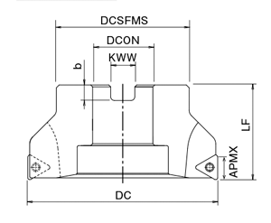 Selection support 6 of Phoenix series, insert for 6-corner shoulder milling cutter PSTW