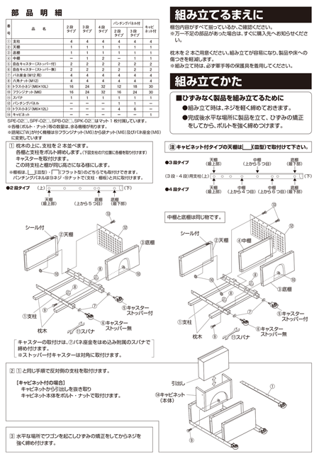 Instruction manual-4 of Special cart, 2/3/4 tiers