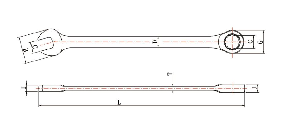 Ratchet Combination Wrench (Long Type) 