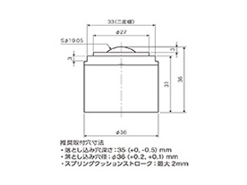 Plain Bearing, PV-C / PV-CF Series, Spring Cushion Recessed Type: related images