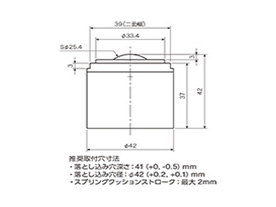 Plain Bearing, PV-C / PV-CF Series, Spring Cushion Recessed Type: related images