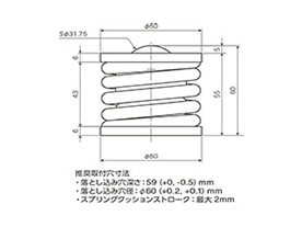 Plain Bearing, PV-C / PV-CF Series, Spring Cushion Recessed Type: related images