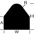 Large-Diameter Special Shape Ring, Pointed High Dome