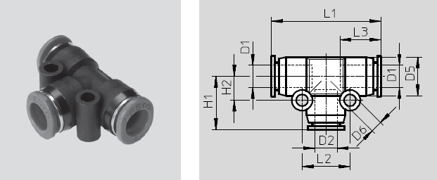 T-piece, QSMT Series