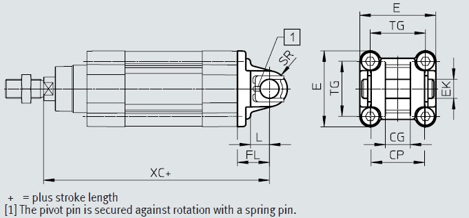 Swivel flange, SNCL Series 