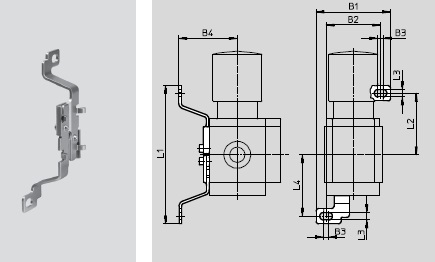 Mounting bracket, MS6 Series 