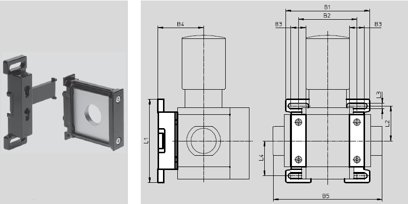 Mounting bracket, MS6 Series 