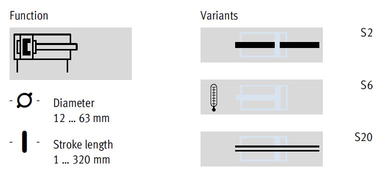 Slimline Cylinder, DZF Series