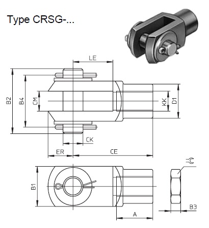 Knuckle joint, CRSG Series