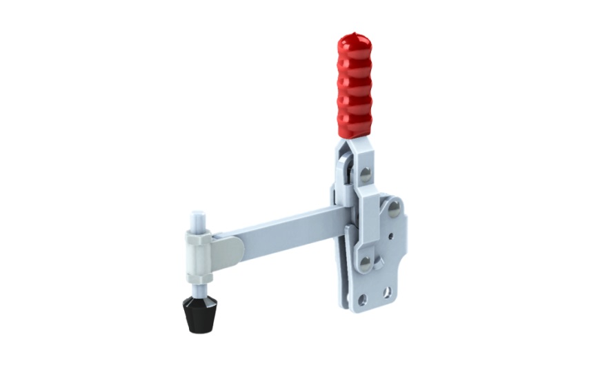 Toggle Clamp - Vertical-Handled - Long Solid Arm (Straight Base) GH-12147 