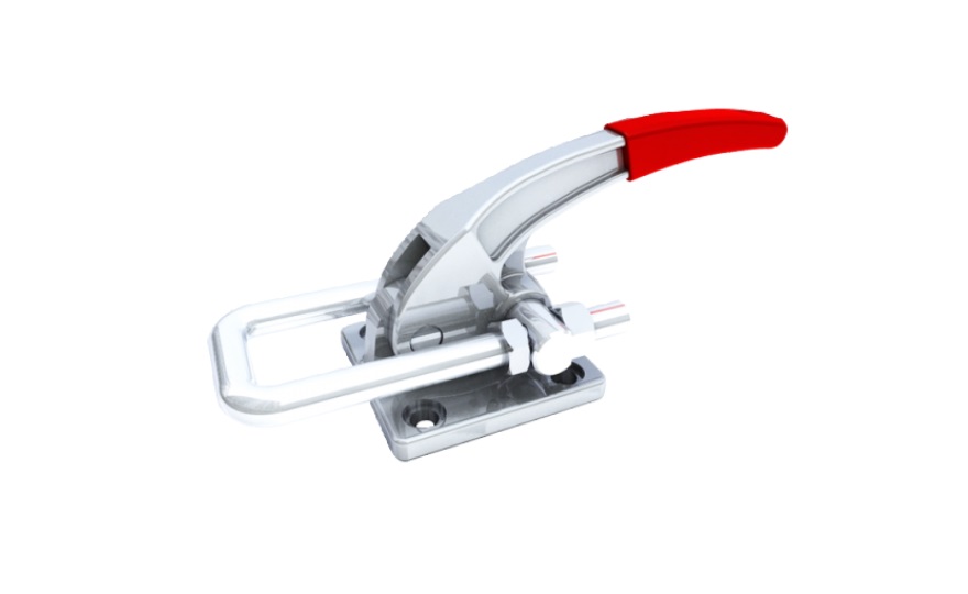 Toggle Clamp - Pull Action Type - Flanged Base U-Shaped Hook GH-40380/GH-40380-SS 