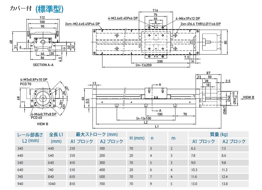 単軸ロボットKK86型:関連画像