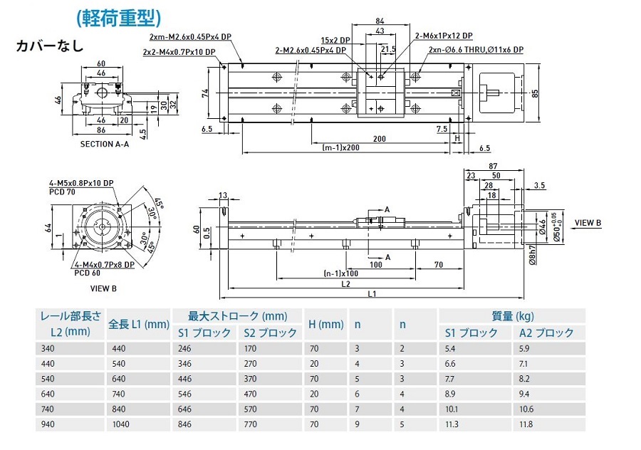 単軸ロボットKK86型:関連画像