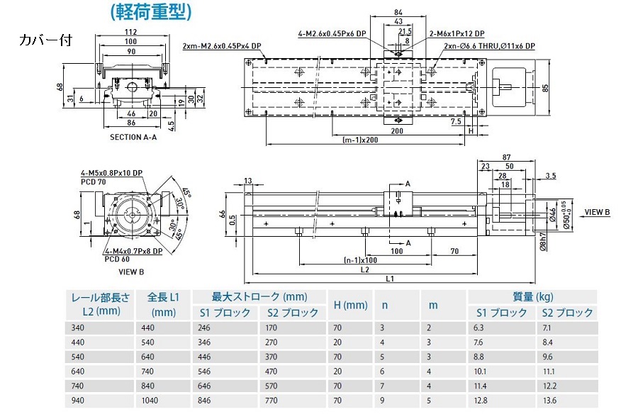 単軸ロボットKK86型:関連画像