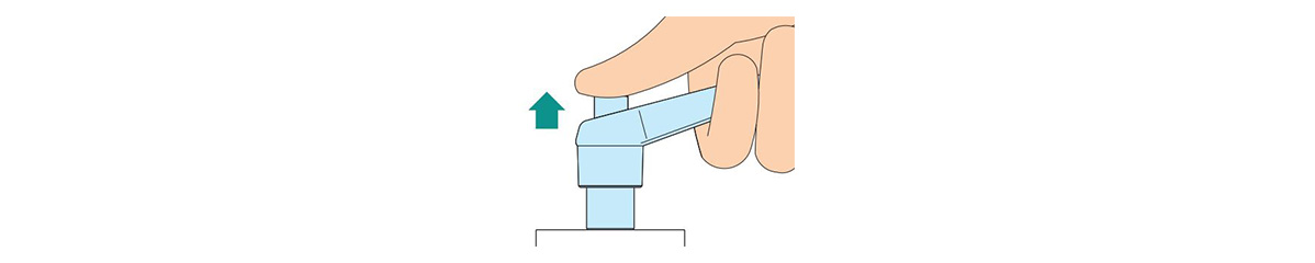 Greater button projection helps to pull up the handle with ease.