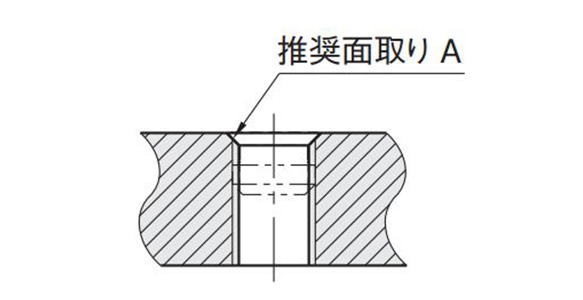 Outline drawing for mounting side