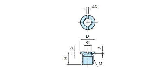 Dimensional drawing of QCBU-M series