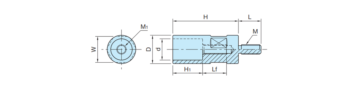 Dimensional drawing of Hook Holder (BJ530)