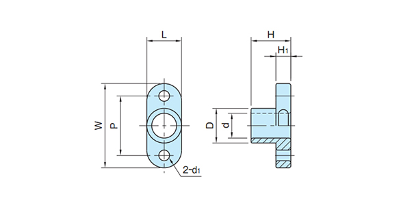 Dimensional drawing of model number BJ531-04016, 06019