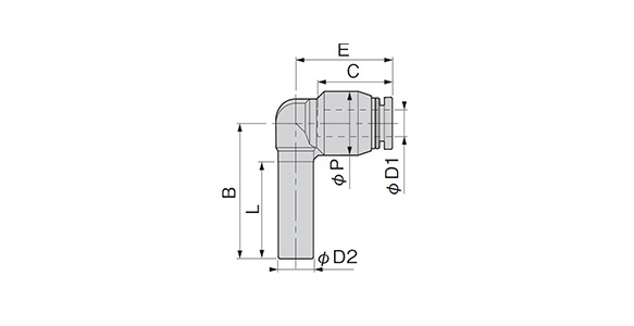 Dimensional drawing of ULAD