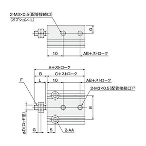 Double acting type (sensor cylinder), MBDAS4.5/6/8/10 