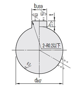 Keyway dimension drawing