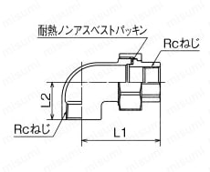 Stainless Steel Product, Union Elbow, SFUL Type, SMUL Type, Drawing