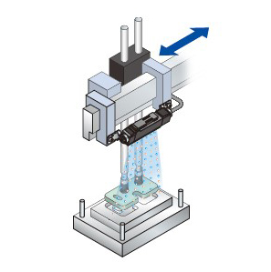 Usage example 02 of Pulse AC method Area ionizer ER-X
