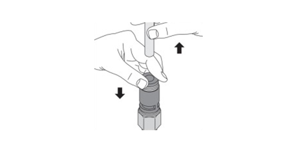 2. Detaching the tube