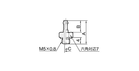 Barb Fitting For Nylon Tubes M-5AN-4, -6: related images